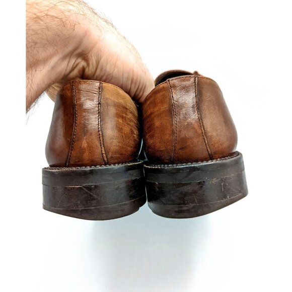 Men's Mezlan 'Pompei' Dark Brown Leather Oxford Derby Lace Up Shoes Size 10 M - Picture 5 of 8